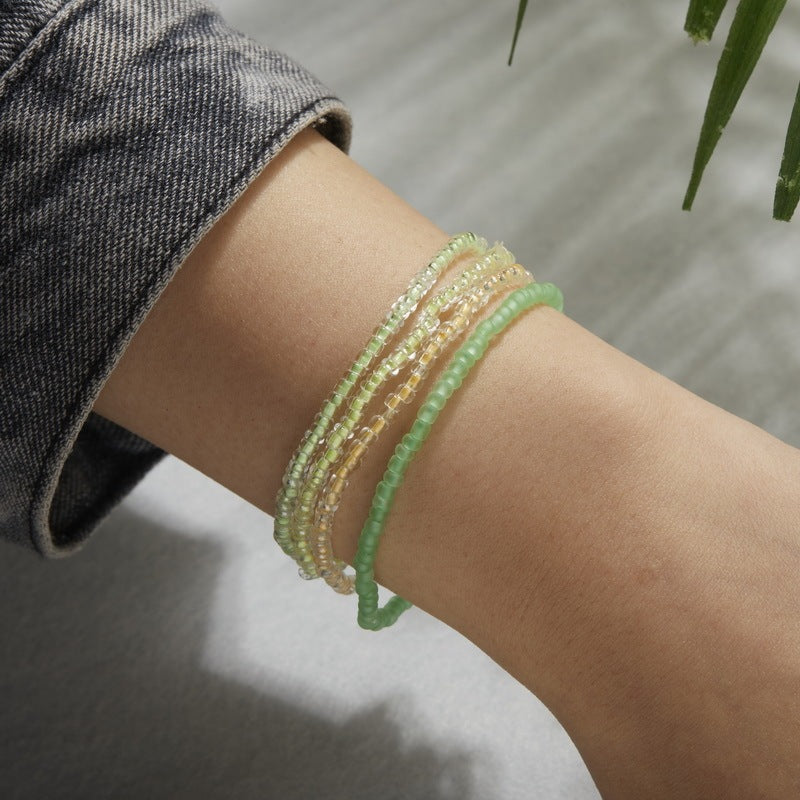 Colored Beaded Anklet