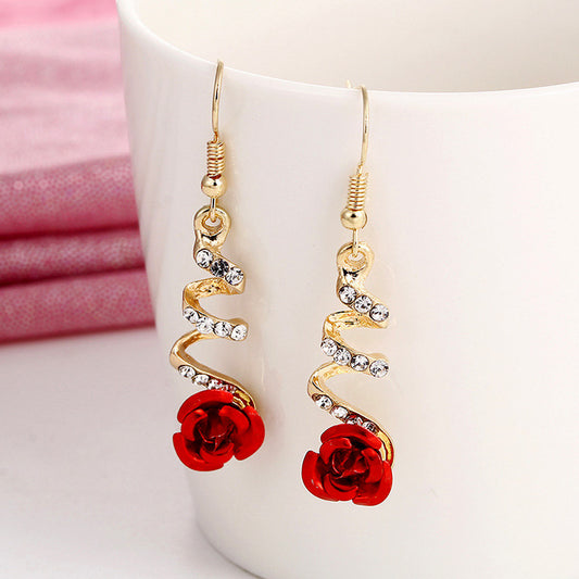 Flower Long Earrings