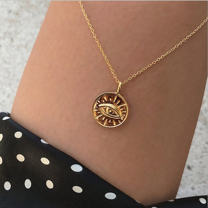 evil eye pendant necklace