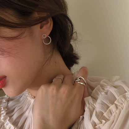 Micro Pave Zircon Stud Earrings