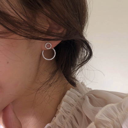 Micro Pave Zircon Stud Earrings