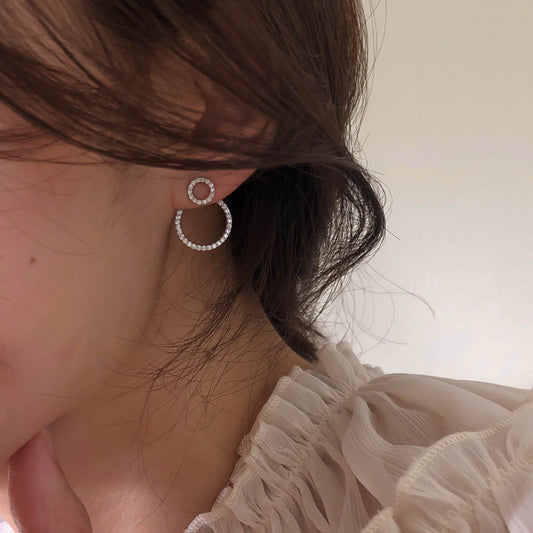 Micro Pave Zircon Stud Earrings
