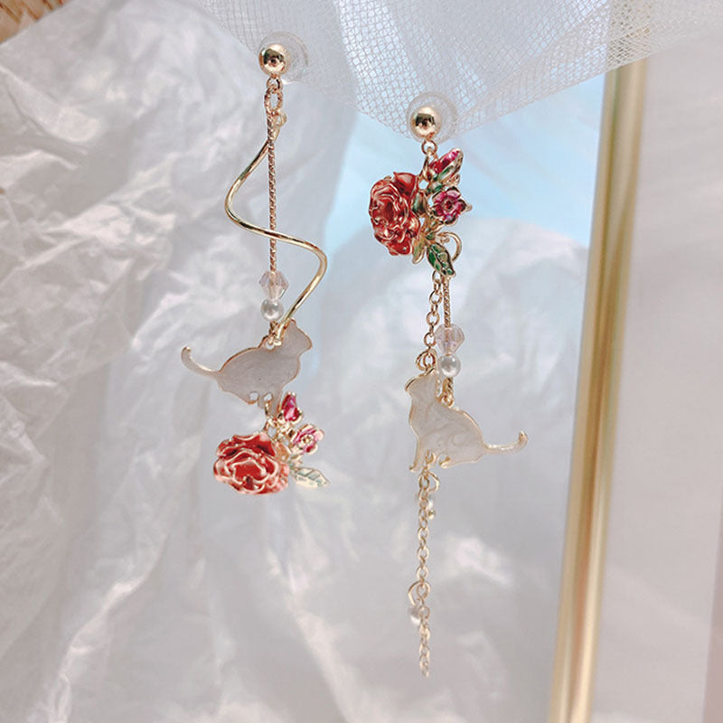 Flower Long Earrings