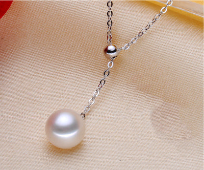 Y-shaped Pearl Necklace