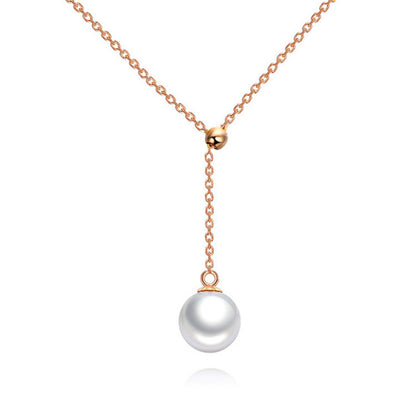 Y-shaped Pearl Necklace