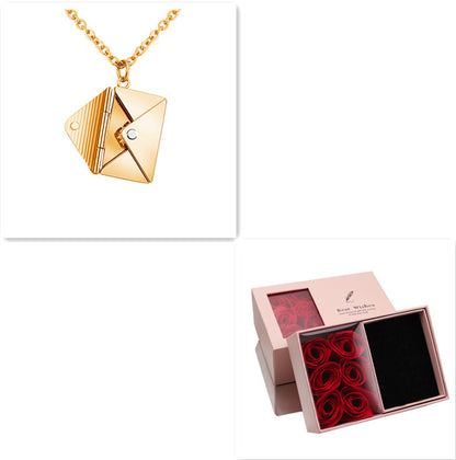 Necklace Lover Letter Pendant