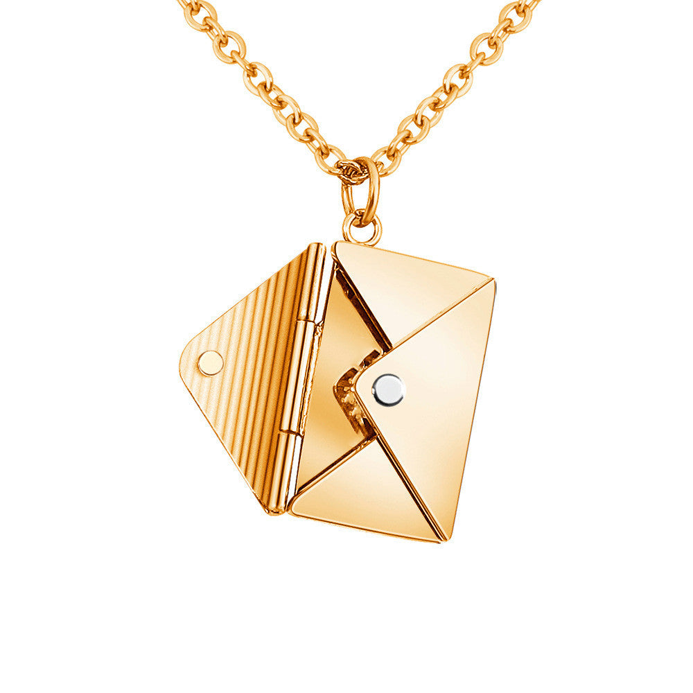 Necklace Lover Letter Pendant