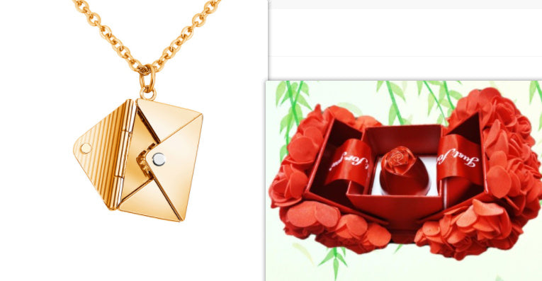 Necklace Lover Letter Pendant