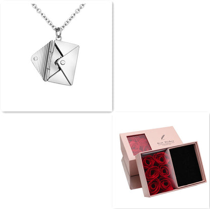 Necklace Lover Letter Pendant