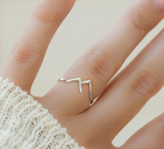 Mountain-shaped Copper  Ring