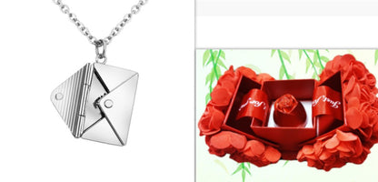 Necklace Lover Letter Pendant