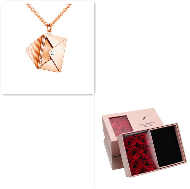 Necklace Lover Letter Pendant