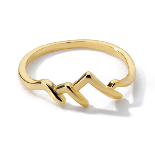 Mountain-shaped Copper  Ring